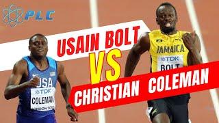 9.76 Sprint Comparison Between Usain Bolt and Christian Coleman