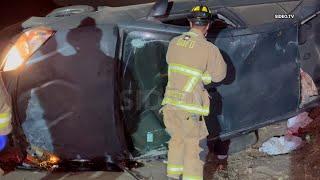 Overnight Rollover Crash