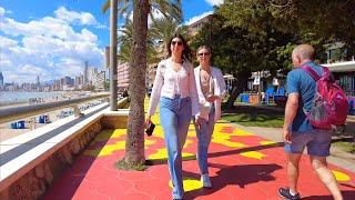 BENIDORM CITY  PONIENTE BEACH Costa Blanca Spain 4K April 2025