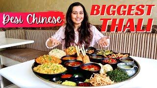 BIGGEST THALI in India for all Desi Chinese Food Lovers | Thane Food Vlog