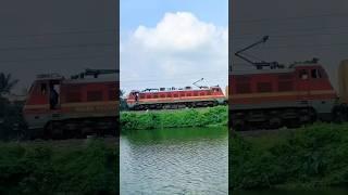 Red Monsters Wap4 Run Under Scenic Beauty  #indianrailways #railway #viral #shorts #trend #video