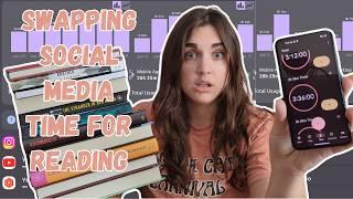 swapping screen time for reading for a week || tarot readathon weekly reading vlog