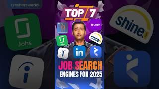 Top 7 Popular Job Search Engines for 2025 #shorts #jobsearch #jobs2025 #top7