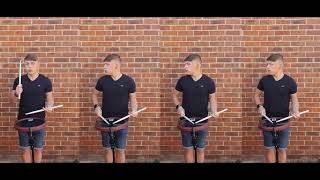 TOP SECRET DRUM CORPS AND FLAM5 DRUMMING STAY AT HOME CHALLENGE - LEWIS CROWE, ISLE OF WIGHT
