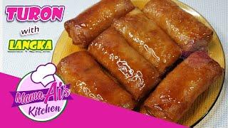 Turon with Langka / Banana Lumpia with Caramel / Crispy Banana and Langka Turon