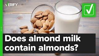 Yes, almond milk does contain almonds