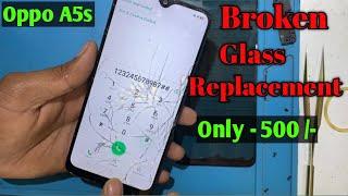 Oppo a5s broken glass replacement | Oppo A5s Touch Glass Change