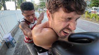 He went in DEEP! Insane massage on Philippines Beach 