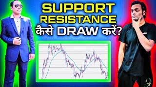 Draw Support And Resistance Levels Like A PRO Trader | Forex & Stocks Trading