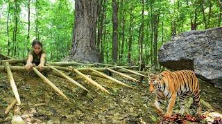 Full video: 60 Days of Log Cabin Building & Survival - Facing a Big Tiger, Losing a Friend & Revenge