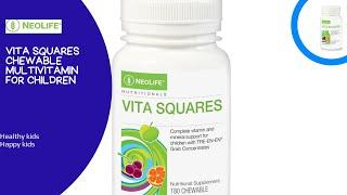 Neolife product Vita Squares Supplement, Chewable Multivitamin for Children Gnld product