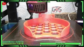 Live - 3D Printer Cam #407 - more #live3d printing of sanding disc holders #live #ender3v3se #3d