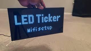 MANNY UNBOXES .....LED TICKER from LED TICKERS