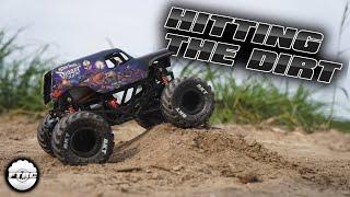 3D Printed RC Micro Monster Truck First Time in the Dirt!!