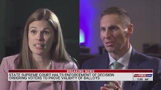 North Carolina Supreme Court halts enforcement of decision ordering voters to prove validity of ball