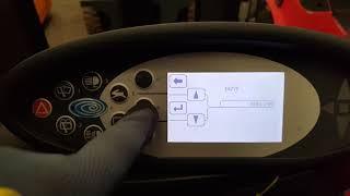 Change display language and reset service message - Still RX forklift