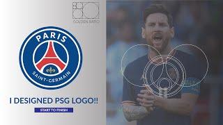 I DESIGNED PSG Logo | Football Club`s Logo Design Process From Start To Finish