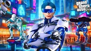 အနာဂတ်ကိုအချိန်ခရီးသွားပီး Cyberpunk မြို့တော်ကြီးမှာအသက်ရှင်ခဲ့တယ်/ Cyberpunk City in GTA V