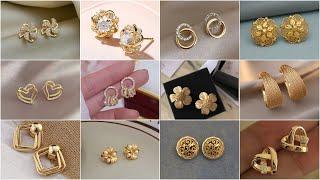 latest gold stud earrings design for daily use || gold stud earrings 2025 || gold stud design