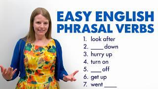 Easy English PHRASAL VERBS for Beginners