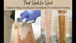 How to Paint Wash Furniture or Color Wash Wood