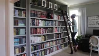Rolling Library Ladder with Custom Service Hardware