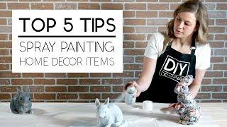 Top 5 Tips For Spray Painting Furniture & Home Decor Items