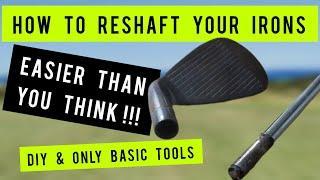 How to re-shaft your golf clubs - Step by Step & DIY