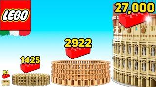 LEGO Roman Colosseum In Different Scales (Comparison)