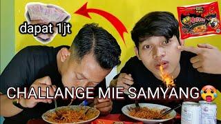 Challange Makan Mie Samyang!!! Aliem Joy Sampai Nangis 1juta Hadianya