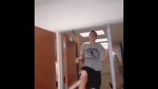 Guy hits head on door frame [wii channel - REMIX]