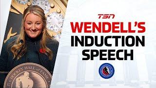 Hockey Hall of Fame Induction Speech: Krissy Wendell