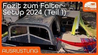 Fazit zum Faltcaravan & Camping Setup 2024 (Teil 1)