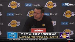 PostGame Interview| JJ Redick on how he deals after Los Angeles Lakers loss to Orlando Magic 119-118