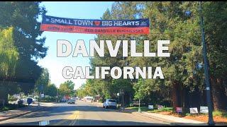 Danville, CA - Driving Downtown 4K