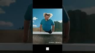A Minecraft Movie Ai Mentality Steve Jump #minecraft #minecraftmovie #ruinedbyAi