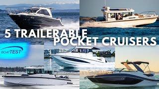 Top 5 Trailerable Pocket Cruisers 2024 | BoatTEST "Walkthroughs"