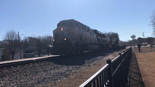 NS 26C passes Locust Grove GA with railfanner Central Georgia Rail Productions