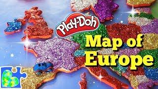 Map of Europe for Kids: Learn the Countries of Europe: Amazing Play-Doh Puzzle of the Continent!