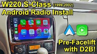 Installing an XTRONS Android Head Unit in a Mercedes S-Class (W220 Pre-Facelift with D2B)