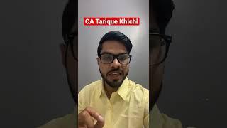 Income tax return|| CA Tarique Khichi #youtubeshorts #shorts #video