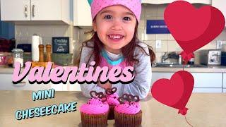 VALENTINE'S MINI CHEESECAKE BY CHEF LIS | FOOD VIDEOS FOR KIDS AND ADULTS | FUNNY TODDLER