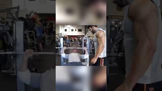 Mike O’Hearn and Sergi Constance training chest