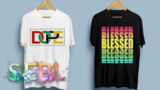 Typography t shirt Design Tutorial | How to design a t shirt using font bangla tutorial illustrator