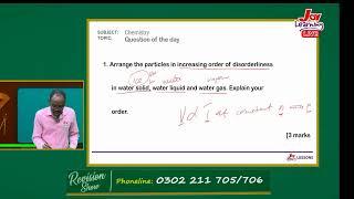 SHS Revision Show - Chemistry  -  Solving questions involving gas laws (2- 08 - 23)