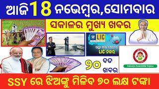 today's morning news odisha/18 November 2024/subhadra yojana online apply process/odisha news today