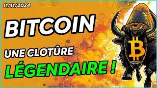 BITCOIN UNE CLOTÛRE HEBDO LÉGENDAIRE  DOGE EN FEU 