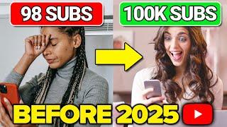 How To Grow 100k Subscribers on YouTube FAST in 2025 (NEW SECRETS TO GAIN Subscribers FAST)