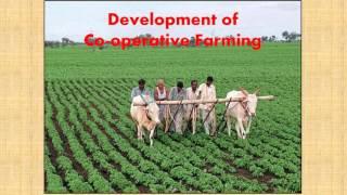 Max limit of landholdings, land holdings, Development of co operative farming