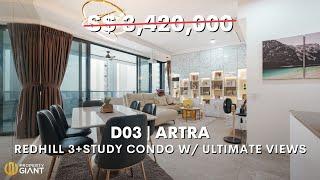 Beautiful Condo with Ultimate City Views of Singapore! Next to Redhill MRT! | ARTRA